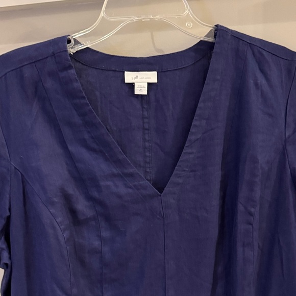 J. Jill plum Linen Dress xl Tall - Picture 3 of 5